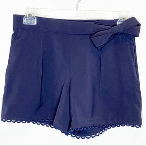 Banana Republic Shorts Blue Lace Detail Side Zip